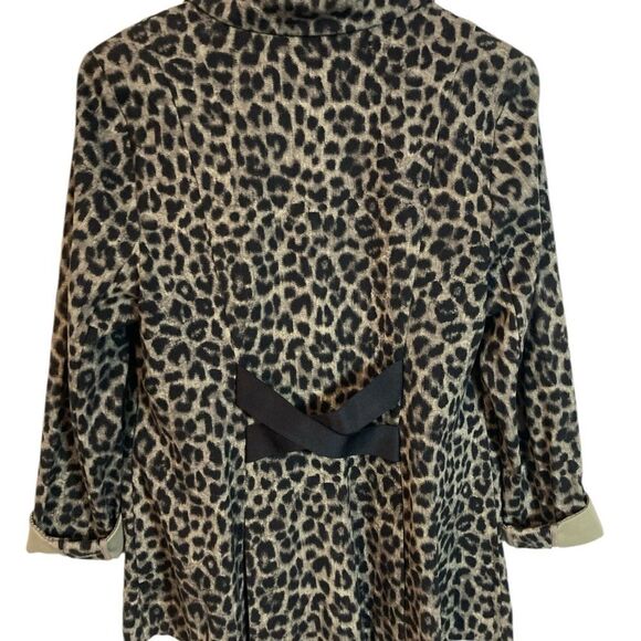 Cabi Jacket Woman’s Size 12 Leopard Jungle Print Blazer - Picture 2 of 10